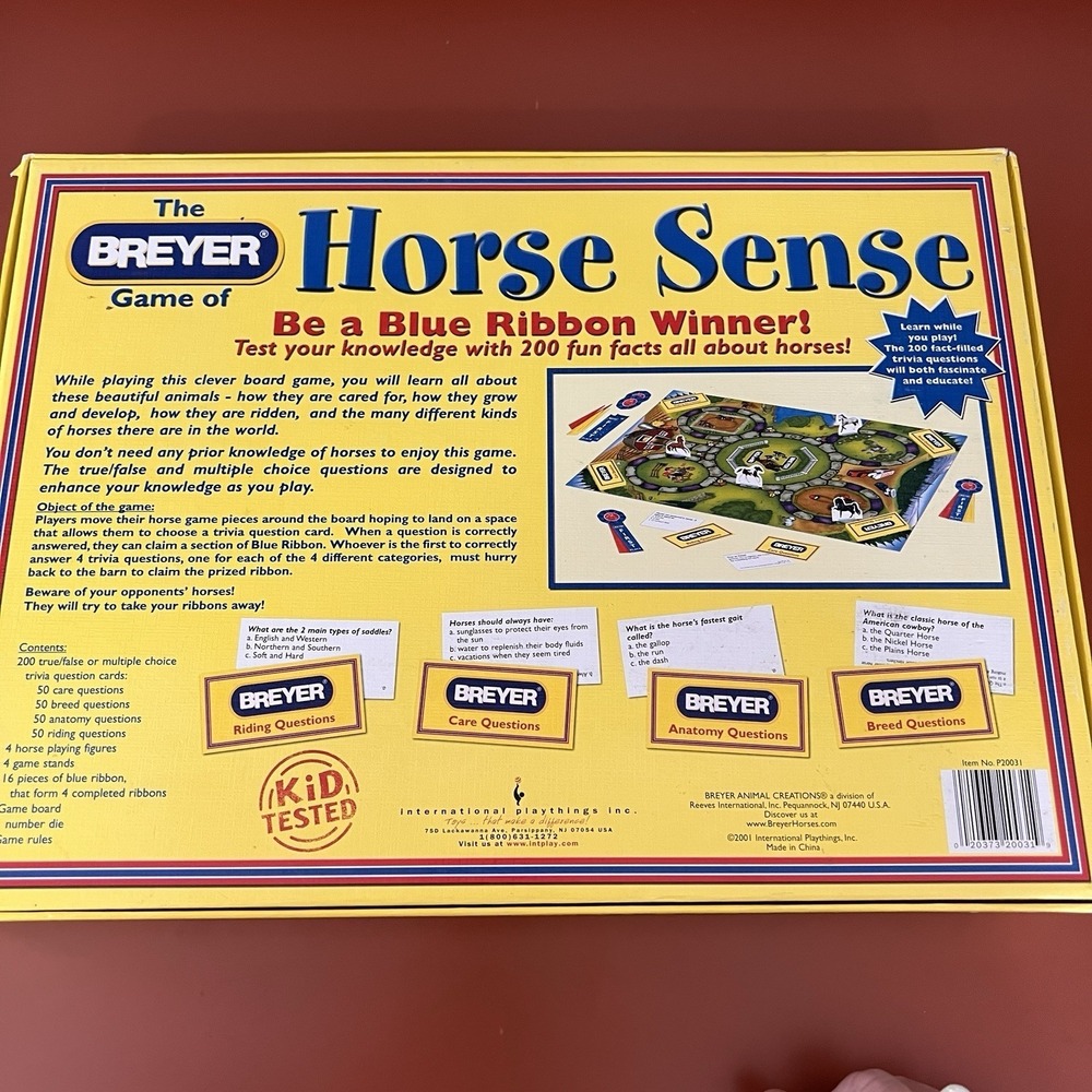 Breyer Horse Sense Board Game Original Complete - Picture 5 of 5